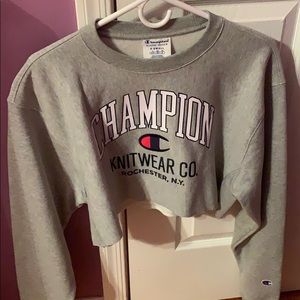 Pacsun cropped champion crewneck